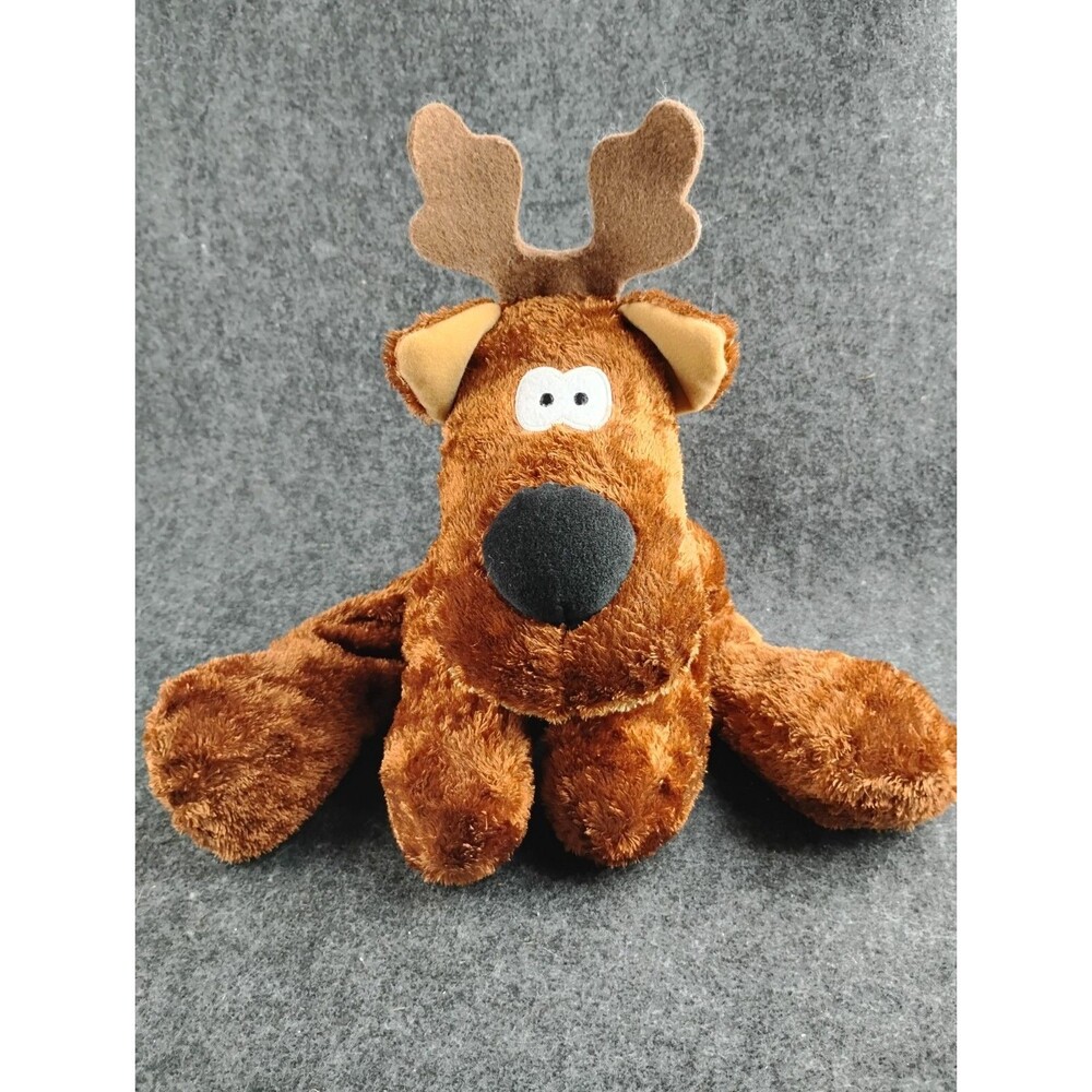 Hallmark Rodney Reindeer Christmas Scarf 10” Stuffed Plush Animal Floppy